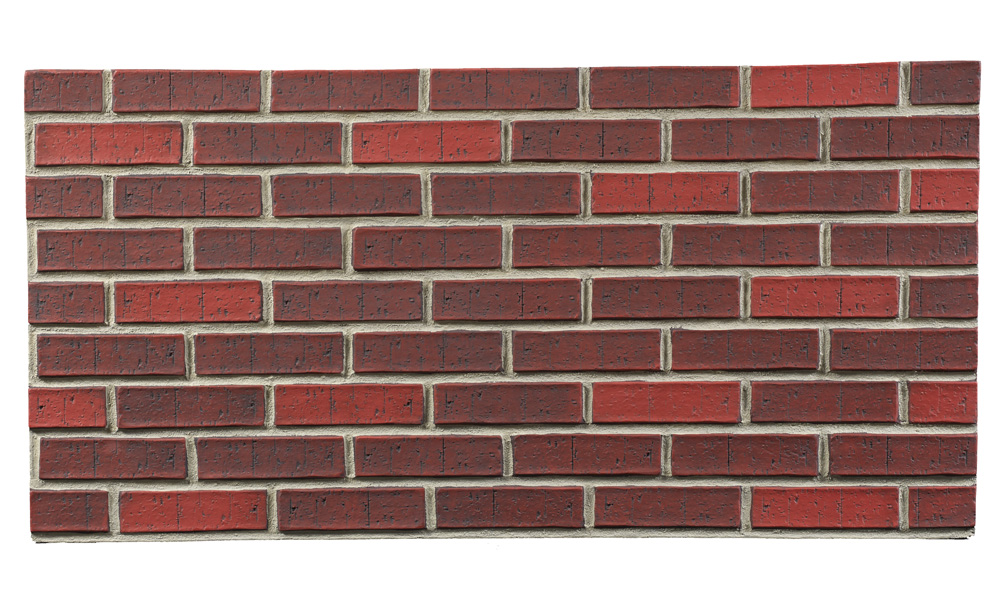 Contemporary Brick - Dark Red - Gray Grout